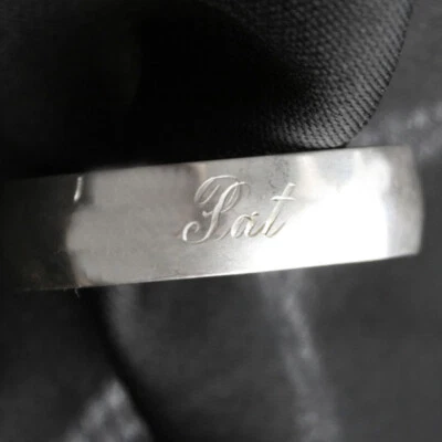 Anillo servilleta brazalete vintage S. KIRK & SON ESTERLINA grabado pat Foto 1 de 2