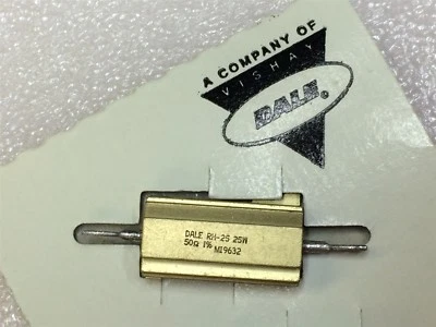 RH-25-50R-1% VISHAY Res Chassis Mount 25watt 50ohm 1% 2 PIECES - Image 1 of 2