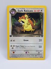 Dark Raticate 51/82 1st Edition Team Rocket 1999 Pokemon