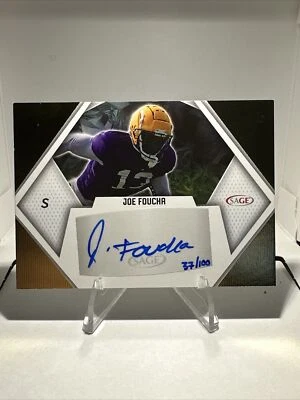 2023 SAGE Low Series Auto Gold /100 Joe Foucha #A-JF Auto - Image 1 of 4