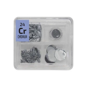 Chromium Metal Grain Powder Trees Foil Quad Element Tile Pure - Periodic Table - Picture 1 of 12