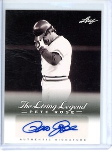 2012 Leaf Pete Rose The Living Legend Auto Autograph AU-48 Reds Phillies