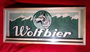 Original Plakat 30' Jahre Wolf Bier gerahmt hinter Glas Werbung Brauerei Reklame - Bild 1 von 7