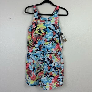 NWT The North Face Girls Printed Amphibious Class V Romper Tropical Palm XL - Picture 1 of 12