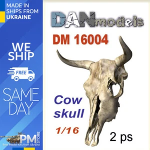 Dan Models 16004 1/16 Cow skull Set of 2pcsResin3DPrinting Material for dioramas - Picture 1 of 2