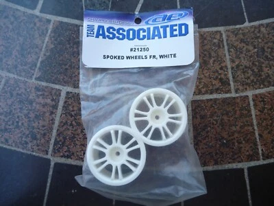 Vintage Team Associated #21250 18R 18t RC18 1/18 White Wheels Rims Rare - Image 1 of 2