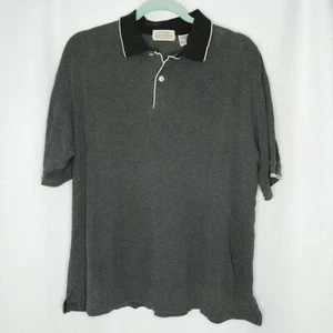 Vtg St. John's Bay Mens Waffle Cotton Short Sleeve Classic Polo Golf Shirt Med - Picture 1 of 4