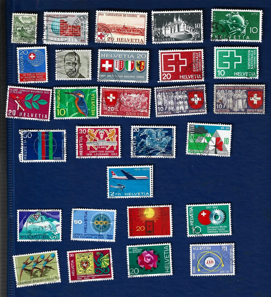 Switzerland, 28 assorted used, no duplicates - Image 1 of 1