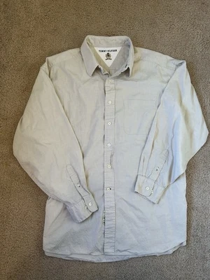 Мужская рубашка Tommy Hilfiger кремовая на пуговицах размер XL - Изображение 1 из 4