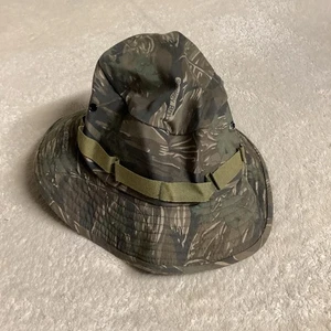 Boonie Camo Hunting Fishing Hiking Jungle Hat Size L pristine condition C Photos - Picture 1 of 7