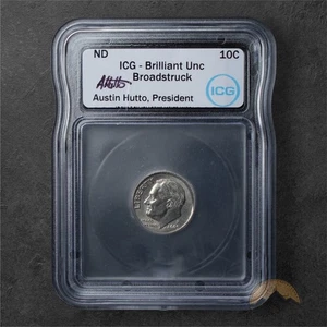 2005 Error Rosevelt Dime 10c - ICG BU - Broadstruck - Philadelphia - Picture 1 of 2