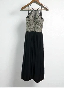 My Michelle Gown Women’s 1 Black Evening Embellished Bodice Formal Prom Dress - Picture 1 of 4