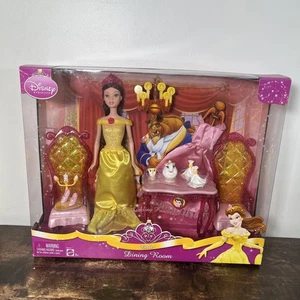 2008 Disney Sparkling Princess Die Schöne und das Biest Belle Puppe Esszimmer Set NEU - Bild 1 von 5