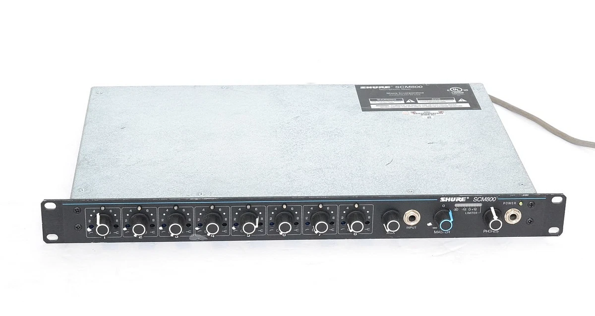 SHURE】シェアマイクロフォンミキサーSCM810 Amazon.com: Shure SCM810