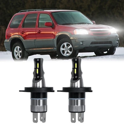 For MAZDA TRIBUTE 2001-2006 Pair H4 9003 led headlight Bulbs High/Low Beam White - Image 1 of 4