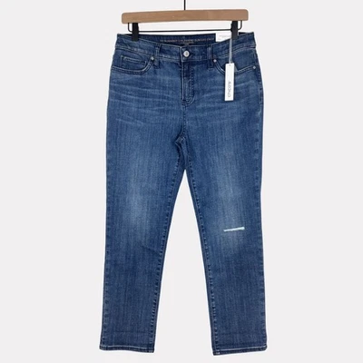 Chico's So Adelgazante Novia Pierna Delgada Recorte Chico's Talla 0, EE. UU. Talla 4 Nuevo Foto 1 de 4