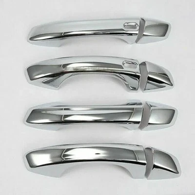 Chrome Door Handle Cover Smart Keyhole for Volkswagen Atlas 2018-2024 Foto 1 de 4