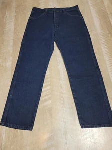 Rustler Men's Jeans Size 36 X 32 Dark Wash Blue Straight Leg - Picture 1 of 8