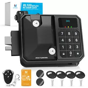 MICTUNING Entrada sin llave RV Cerradura de puerta-Remolque Pestillo Perno Inalámbrico Llaves Llavero Cámper - Imagen 1 de 22