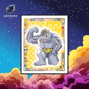 Carte Pokemon Machopeur / Machoke 67 Sticker Merlin - Picture 1 of 2