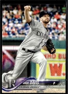 2018 Topps Series 2 Wade Davis Colorado Rockies #511 4 Card Lot - Picture 1 of 2