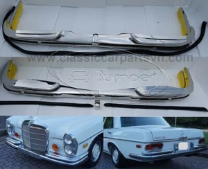 Mercedes W108 W109 250S 250SE 280S 280SE 280SEL 300SEL year (1965-1973) bumpers - Picture 1 of 7