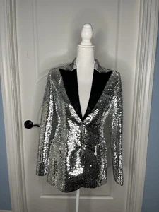 Balmain Sequin Blazer with lace detail - Picture 1 of 8