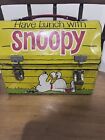 Vintage 1968 "snoopy" Metal Dome Lunch Box By King-seeley
