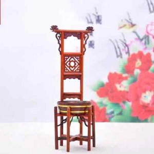 Chinese Antique Wash Basin Stand Mini Furniture Model Dollhouse Furniture Decor - Picture 1 of 2