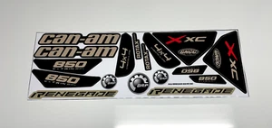 CAN-AM CANAM RENEGADE 850 EFI XXC CUSTOM LAMINATED DECALS OFFROAD MADE IN THE US - Picture 1 of 8