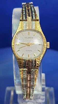 Reloj Helbros Tricolor Tonos Dorados Y481 92-1 Raro y De Colección Delicado Foto 1 de 4