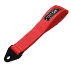 TRS Car Tow Eye Strap Fixed 10" Fabric Loop Race Track MSA Compliant - Red