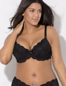 Smart and Sexy Signature Lace Underwire Push Up Bra 85046 Size 40C Black NWT - Picture 1 of 4