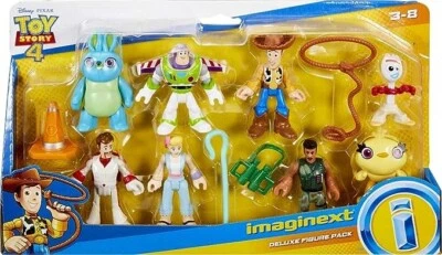Disney Pixar Toy Story Preschool Toys Imaginext Figure Pack with Woody & Buzz Li - Image 1 of 2