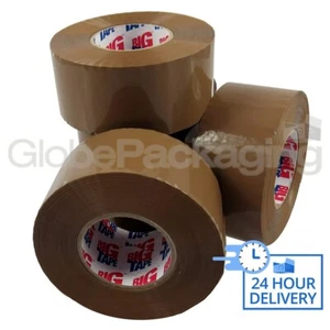 144 rotoli di nastro pacchi marrone forte BIG EXTRA LUNGO 2" 48 mm x 150 m (150 metri) - Foto 1 di 6