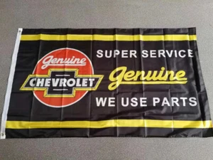 Banner Chevrolet 3x5ft Chevy Camaro Flag Dealer Ft Corvette Sign Vintage - Foto 1 di 9