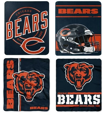 Manta Chicago Bears - Tiro de cama - Manta polar - ELIGE TU ESTILO (NFL) Foto 1 de 4