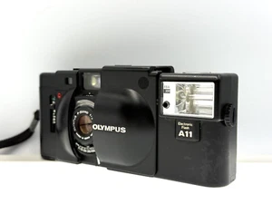 *Exc+5* Olympus XA Rangefinder Film Camera 35mm F2.8 w/ A11 Flash From JAPAN - Picture 1 of 14