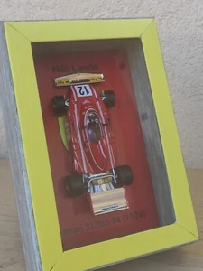 Ferrari 312B3 - 1974 Niky Lauda Formula 1 modellino 1:43 Quadro 3D Idea Regalo - Foto 1 di 6