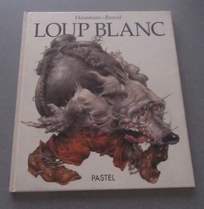 LOUP BLANC HAUSMAN RASCAL EDIT PASTEL 88/275 1994 CARTONNE TBE - Picture 1 of 3