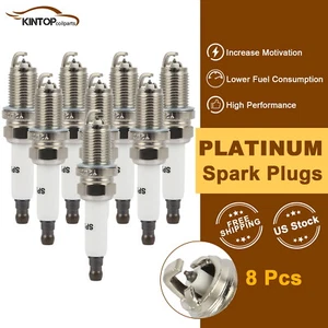 8x Double Platinum Spark Plugs For Audi A6 A8 Quattro 2007-2011 For Volkswagen - Picture 1 of 11