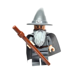 LEGO Gandalf La Minifigure Grigia Dimensioni Mago Signore degli Anelli - Foto 1 di 2