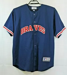 Camiseta deportiva de los Atlanta Braves MLB Starter vintage mercancía genuina botón delantero 2XL - Imagen 1 de 6