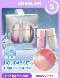 Sheglam Colour Bloom Liquid Blush & Highlighter Duo Set Holiday Limited Edition - Picture 1 of 5