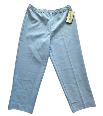 Bend Over Women’s Pants 18P Blue Twill Straight Leg High Rise Dress Trousers - Image 1 of 4