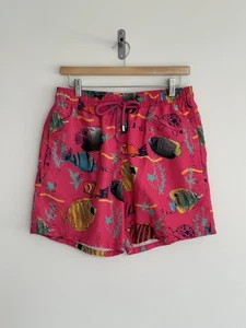 Pantaloncini da bagno Vilebrequin tartaruga rosa disegni pesce XL - Foto 1 di 14