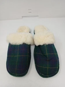 Zapatilla Pendleton para mujer verde a cuadros forrada de sherpa talla 10 - Imagen 1 de 9