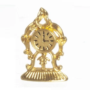 Reloj de mesa/abrigo miniatura para casa de muñecas en dorado - Imagen 1 de 1