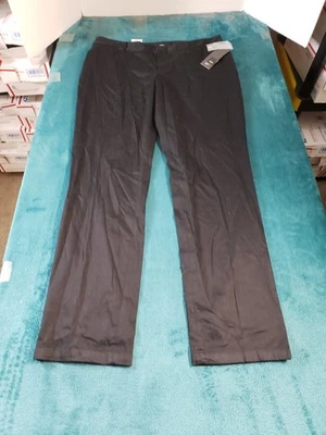 Pantalones Mossimo Talla 14 Mujer Negro Vestido Chino Elastizado Tiro Medio Recto Nuevos con Etiquetas Foto 1 de 4