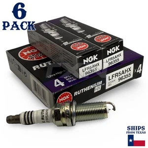 6 Pack NGK Ruthenium HX 96355 Spark Plugs LFR5AHX - Bild 1 von 3